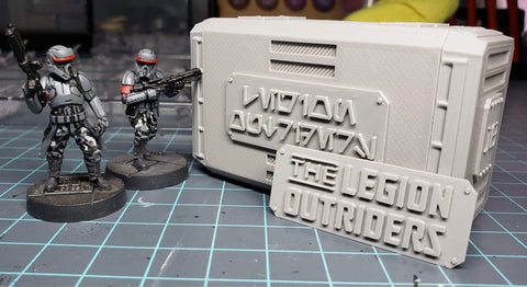 Legion Outriders Shipping Crate Terrain